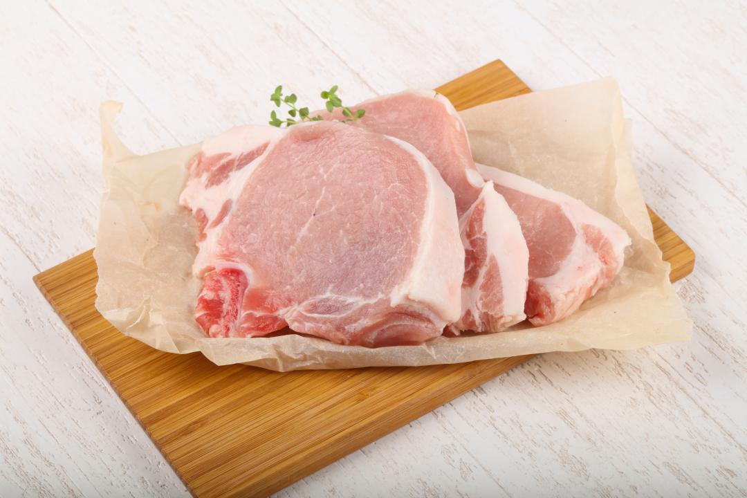 Schweinefleisch roh Steak