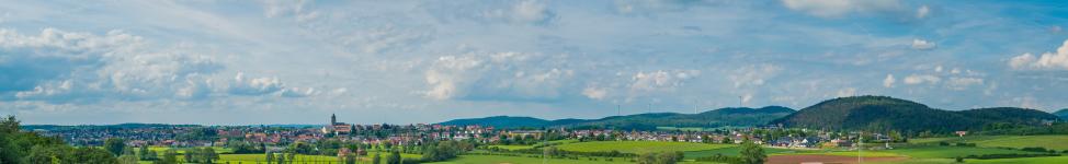 Landschaftspanorama im Frühjahr bei Wolfhagen